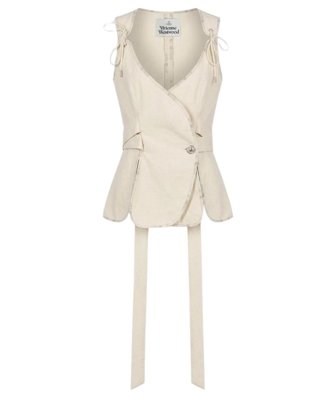 VIVIENNE WESTWOOD Бежевая хлопковая блузы, фото 1