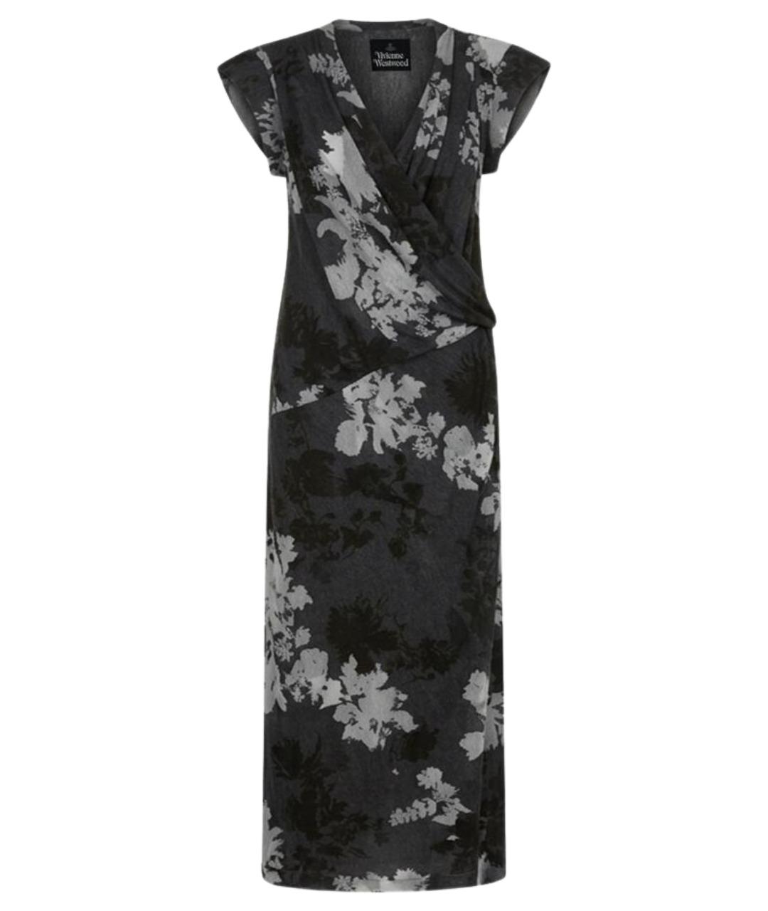 VIVIENNE WESTWOOD Антрацитовое полиэстеровое повседневное платье, фото 1