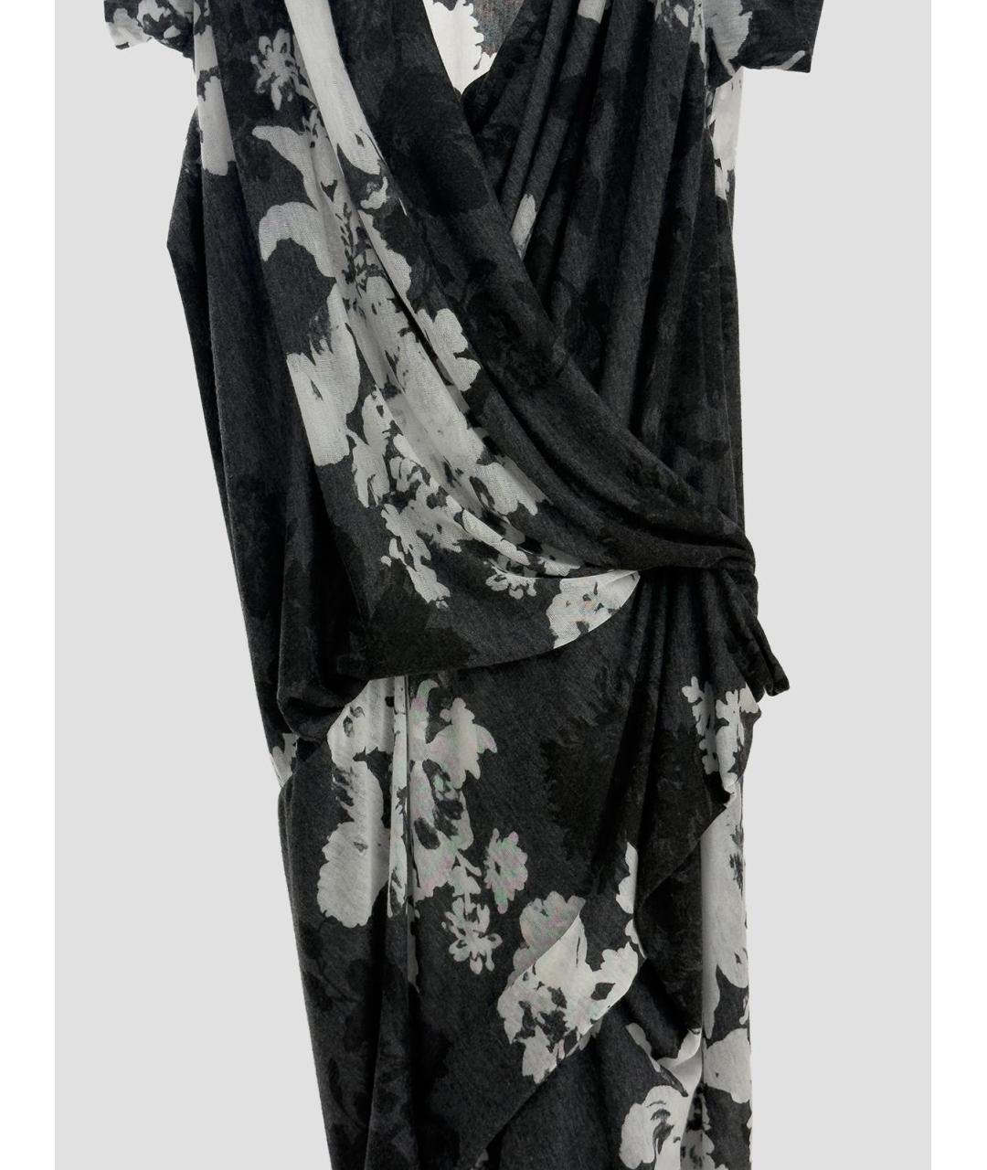 VIVIENNE WESTWOOD Антрацитовое полиэстеровое повседневное платье, фото 3