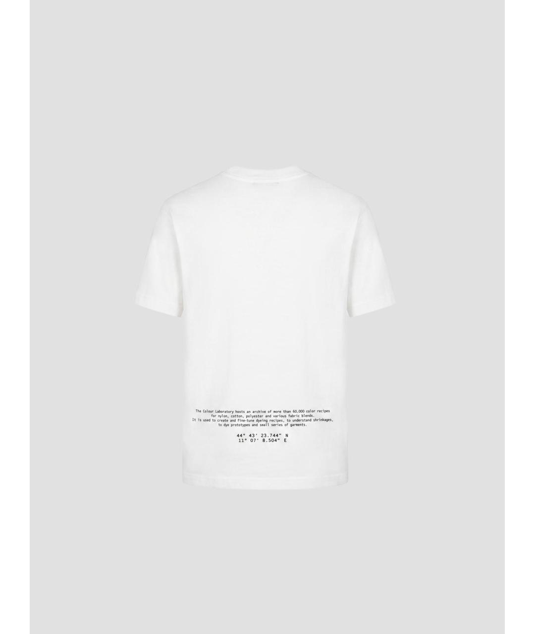 STONE ISLAND Белая хлопковая футболка, фото 2