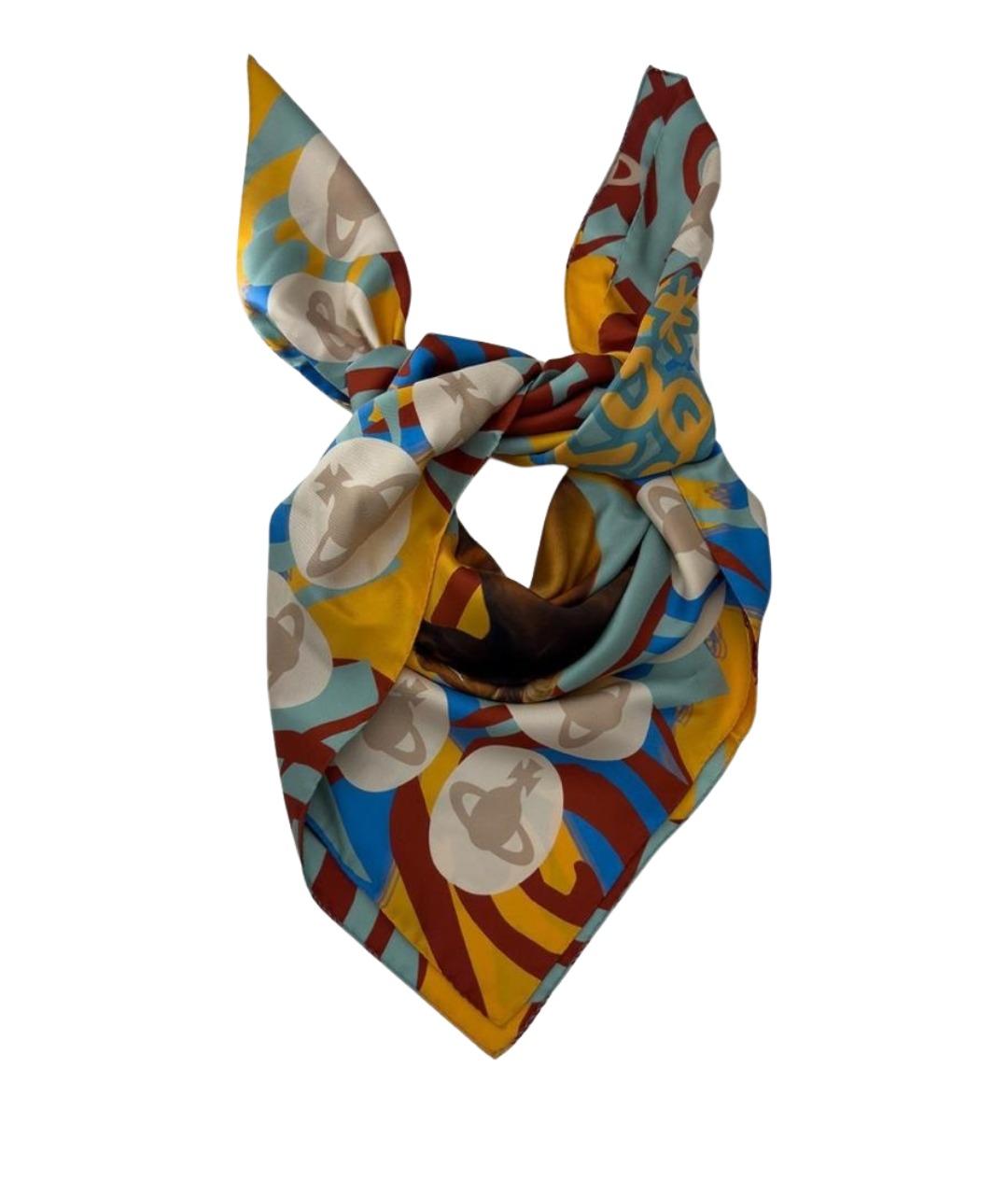 VIVIENNE WESTWOOD Мульти шелковый шарф, фото 2