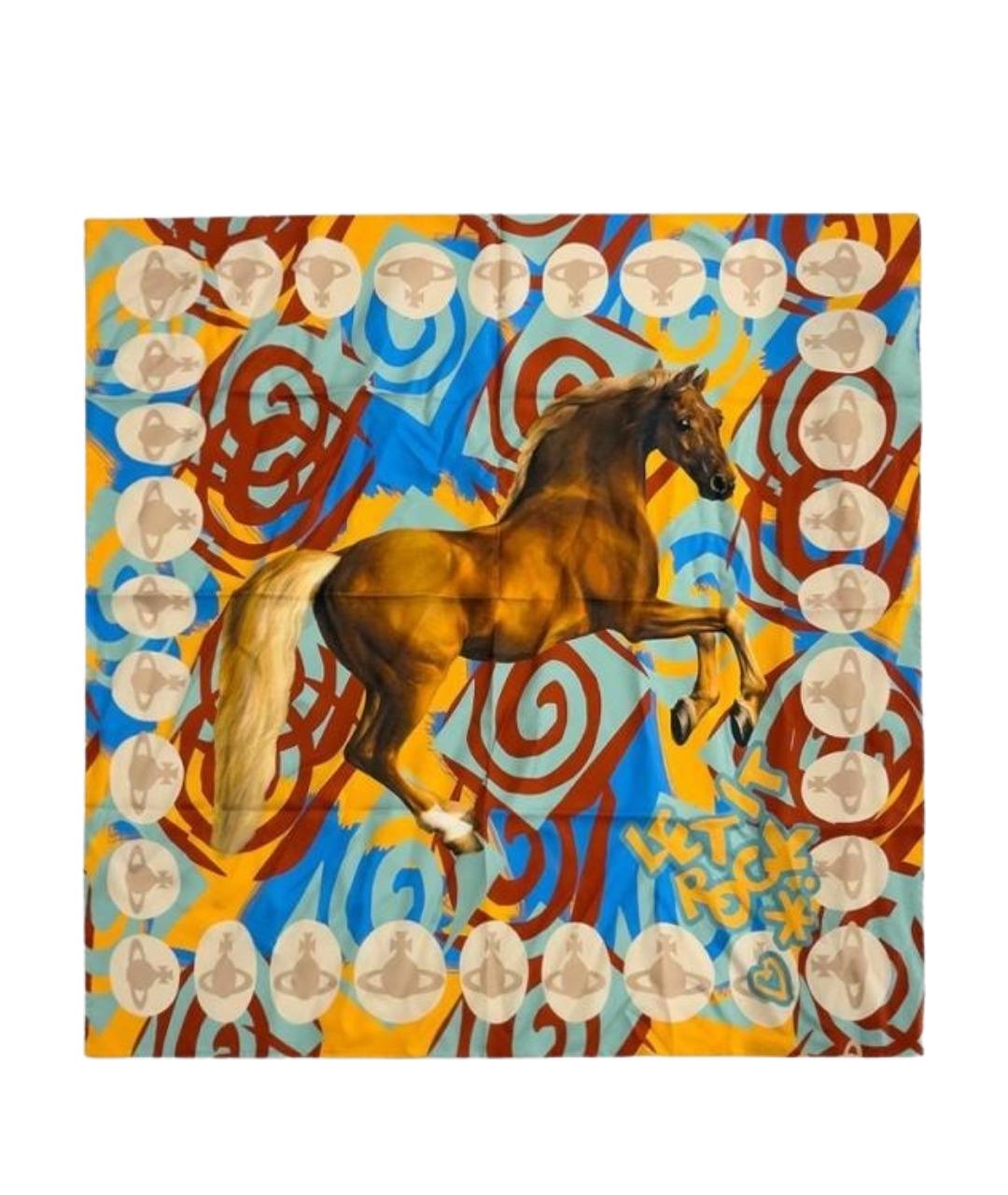 VIVIENNE WESTWOOD Мульти шелковый шарф, фото 1