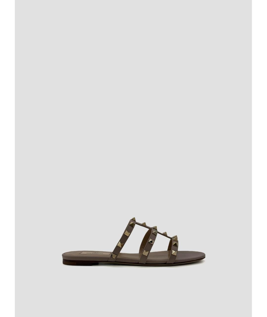 VALENTINO Кожаные шлепанцы, фото 4