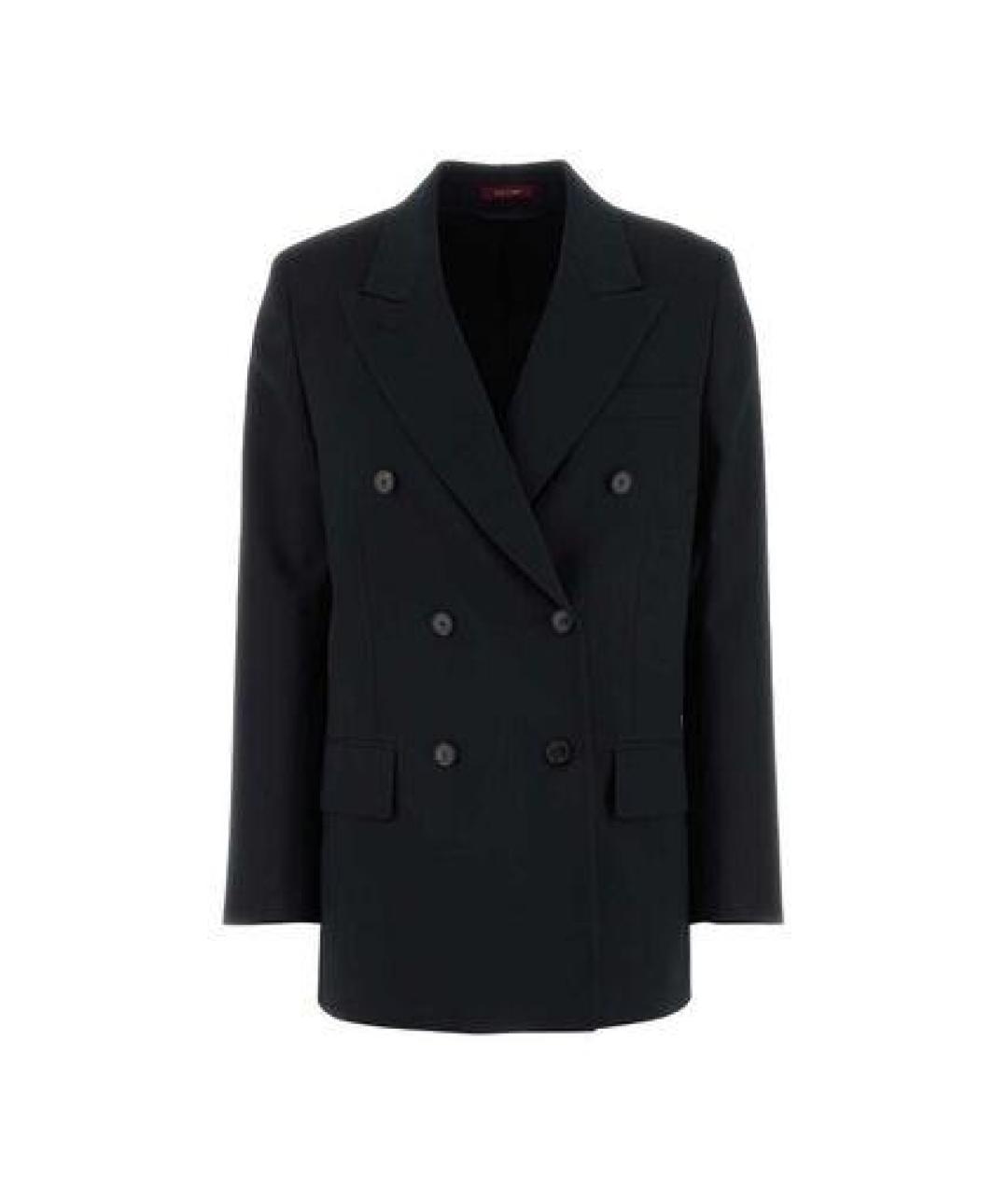 GUCCI Синий шерстяной жакет/пиджак, фото 1