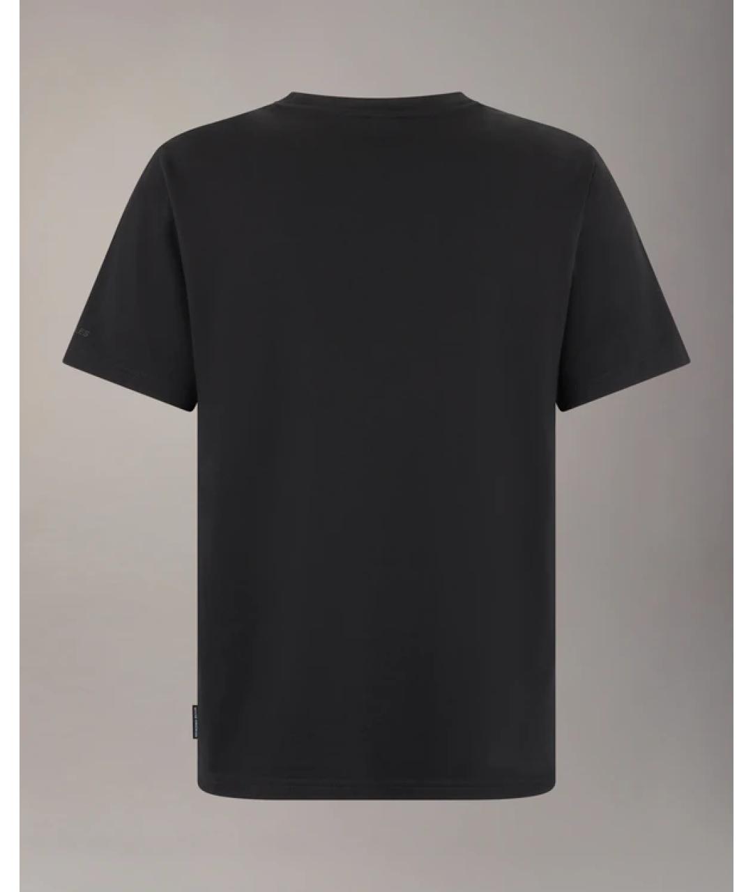 MOOSE KNUCKLES Черная хлопковая футболка, фото 2