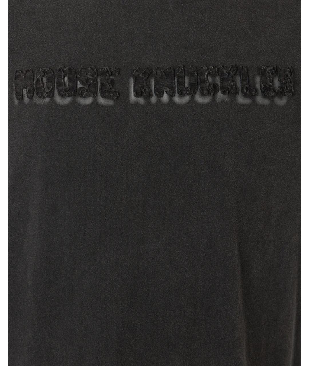 MOOSE KNUCKLES Черная хлопковая футболка, фото 3