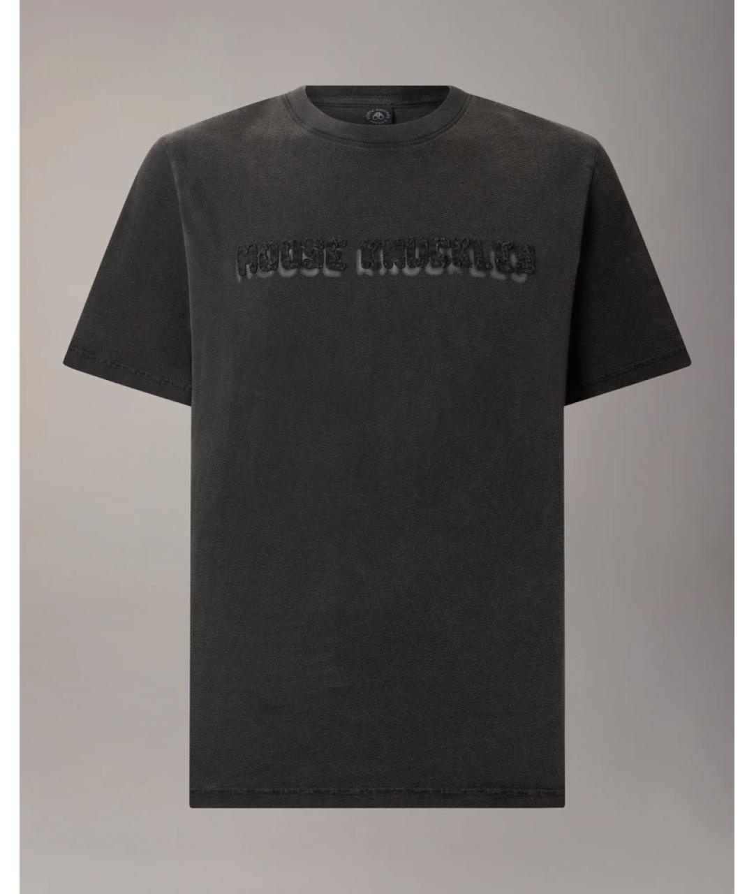 MOOSE KNUCKLES Черная хлопковая футболка, фото 4