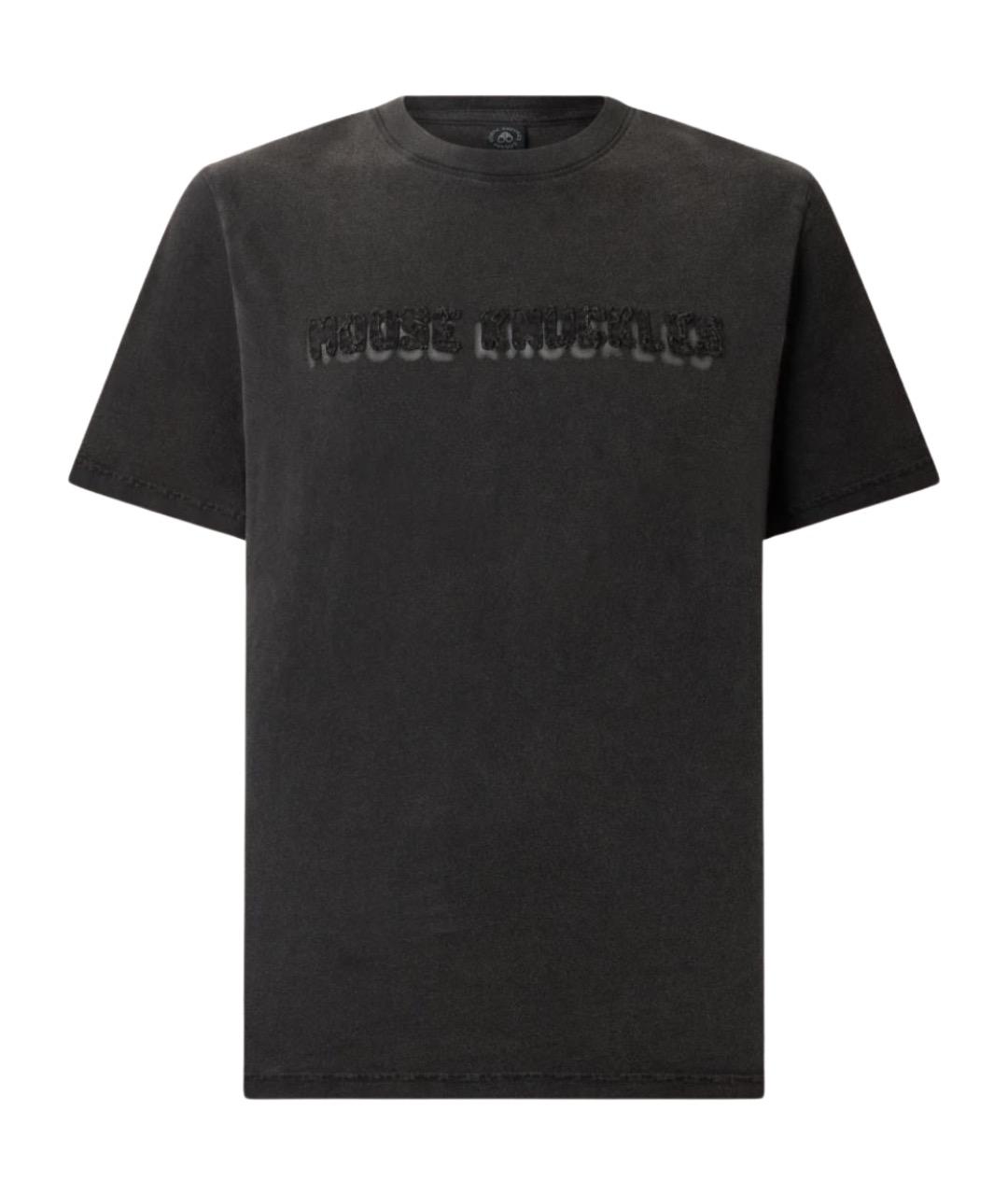 MOOSE KNUCKLES Черная хлопковая футболка, фото 1
