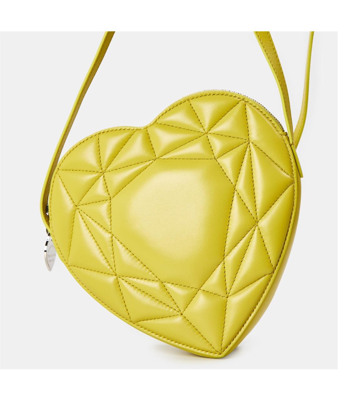 TIFFANY&CO Желтая кожаная сумка через плечо, фото 4