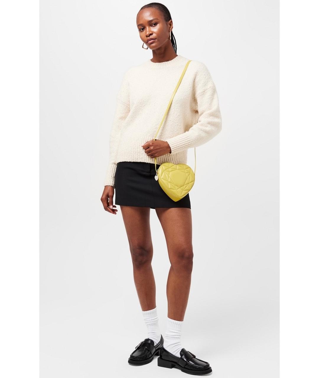 TIFFANY&CO Желтая кожаная сумка через плечо, фото 2