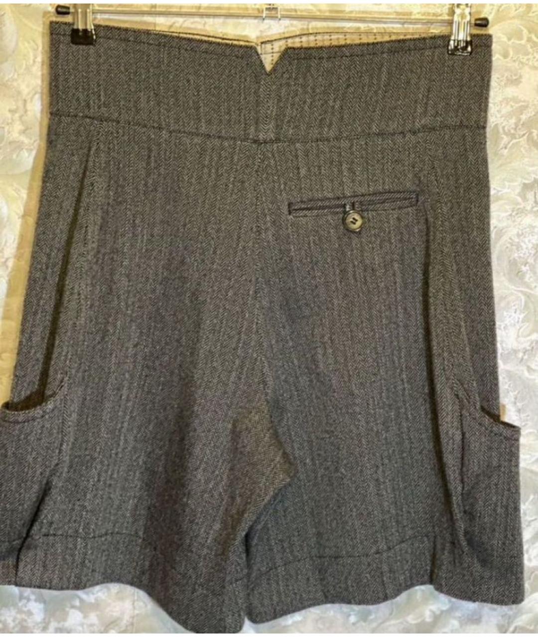 MARC BY MARC JACOBS Антрацитовые шерстяные шорты, фото 2