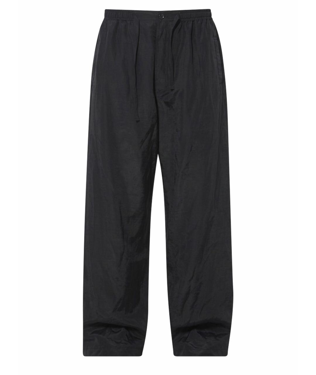 LEMAIRE Черные льняные повседневные брюки, фото 1