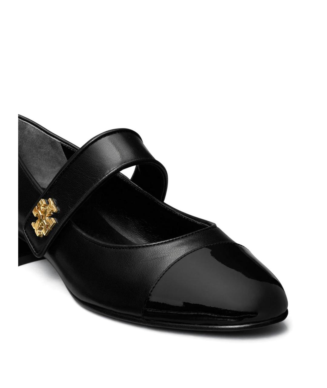 TORY BURCH Черные кожаные балетки, фото 3