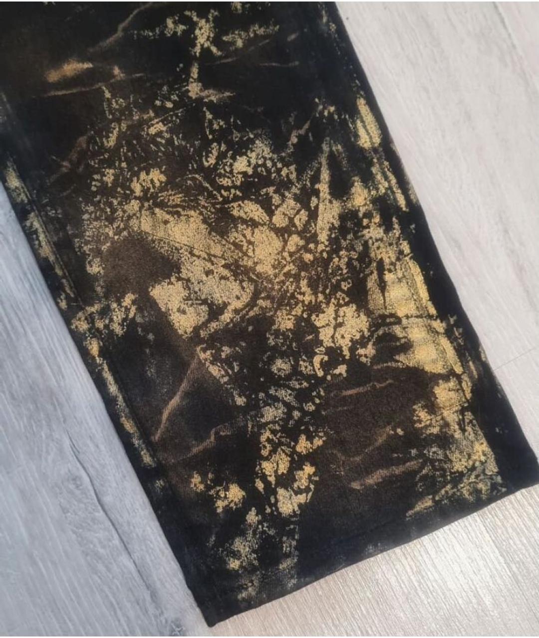 RALPH LAUREN Черные хлопко-полиэстеровые джинсы слим, фото 2