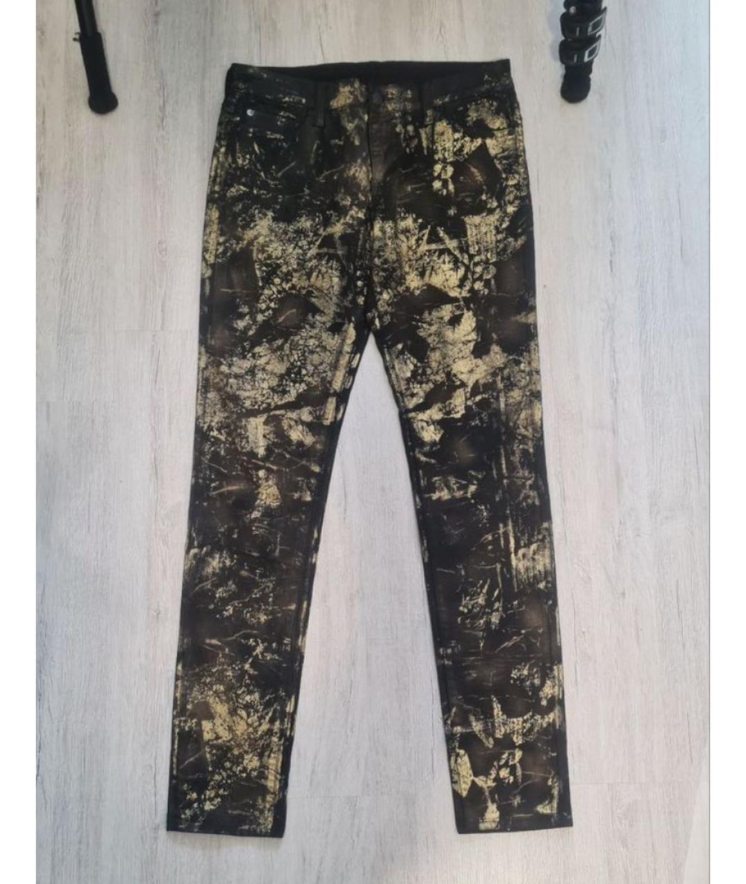 RALPH LAUREN Черные хлопко-полиэстеровые джинсы слим, фото 9