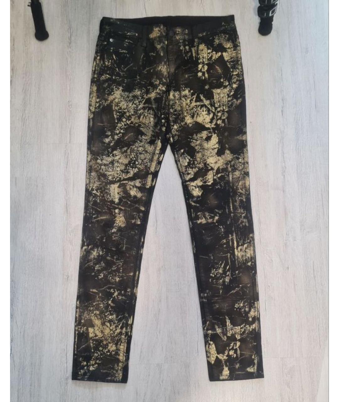 RALPH LAUREN Черные хлопко-полиэстеровые джинсы скинни, фото 6