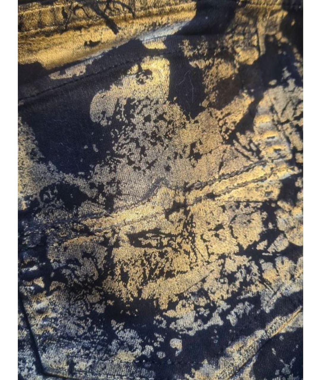 RALPH LAUREN Черные хлопко-полиэстеровые джинсы скинни, фото 4