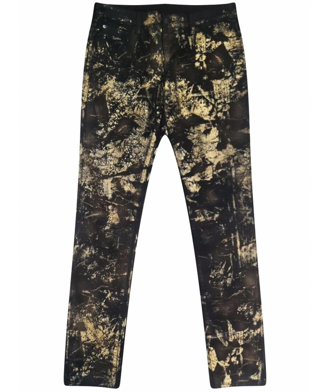 RALPH LAUREN Черные хлопко-полиэстеровые джинсы скинни, фото 1