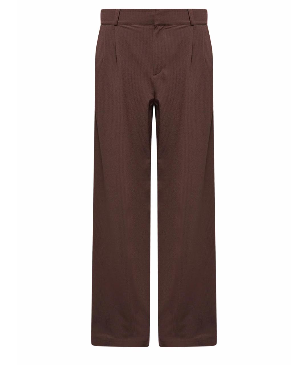 ALO YOGA Коричневые прямые брюки, фото 1