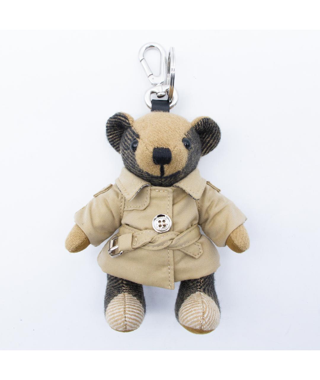 BURBERRY Бежевый брелок, фото 3