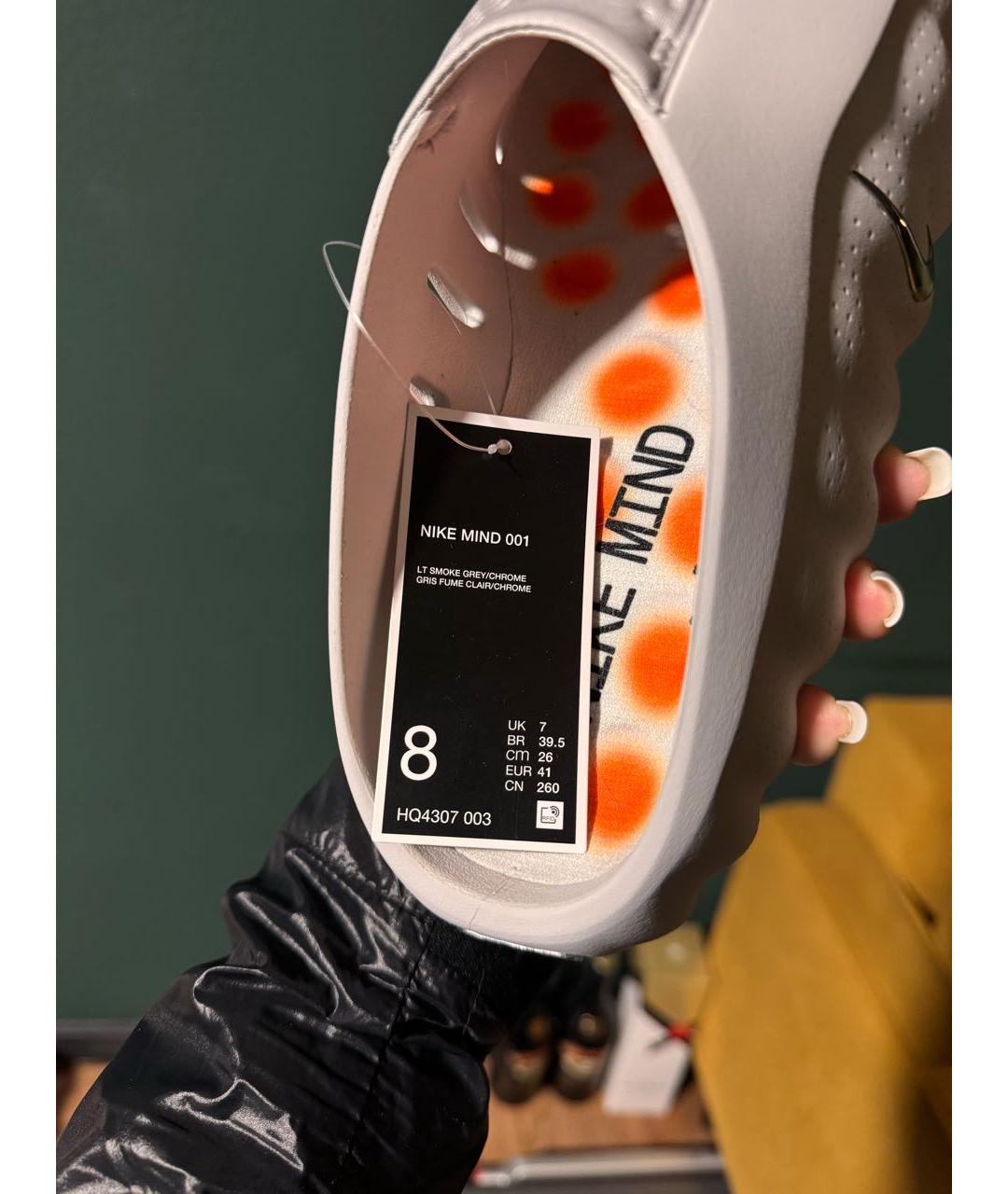 NIKE Серые шлепанцы, фото 8