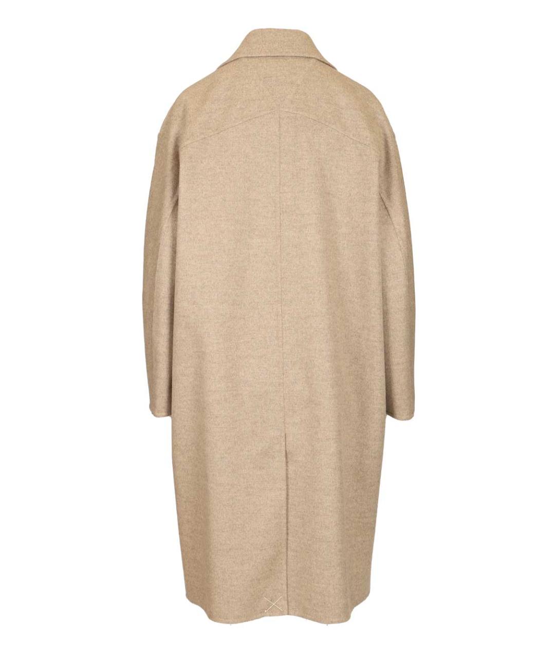 BOTTEGA VENETA Бежевое шерстяное пальто, фото 2