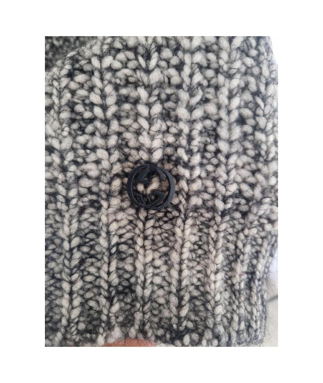 GUCCI Серый джемпер / свитер, фото 3