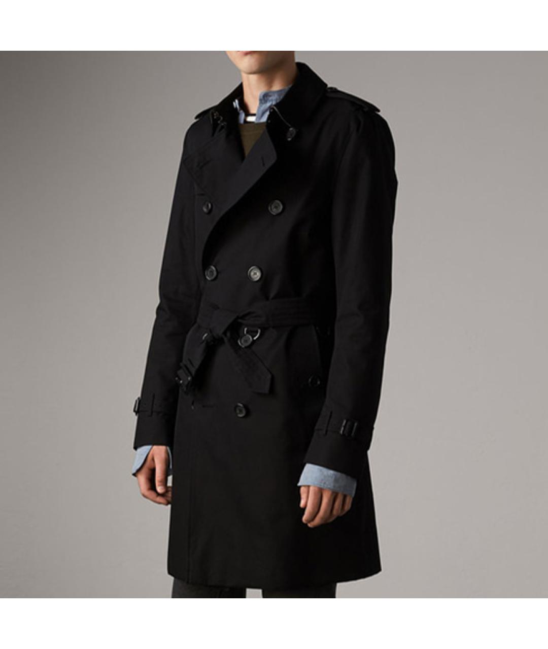 BURBERRY Черный тренч / плащ, фото 3