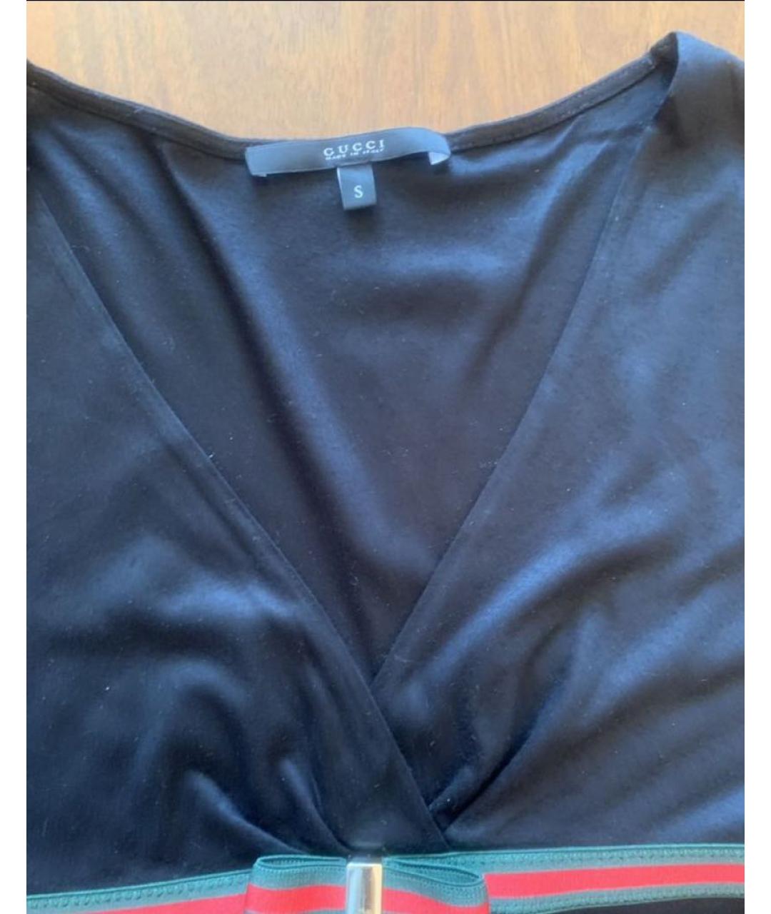GUCCI Черная футболка, фото 4
