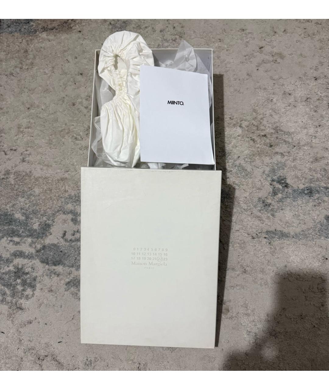 MAISON MARGIELA Черные кожаные низкие ботинки, фото 6