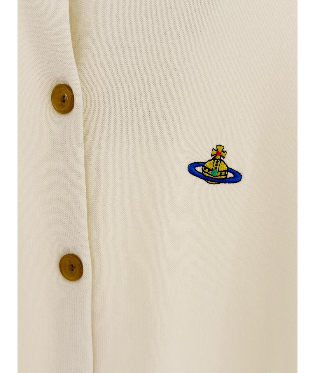 VIVIENNE WESTWOOD Бежевый хлопковый кардиган, фото 3