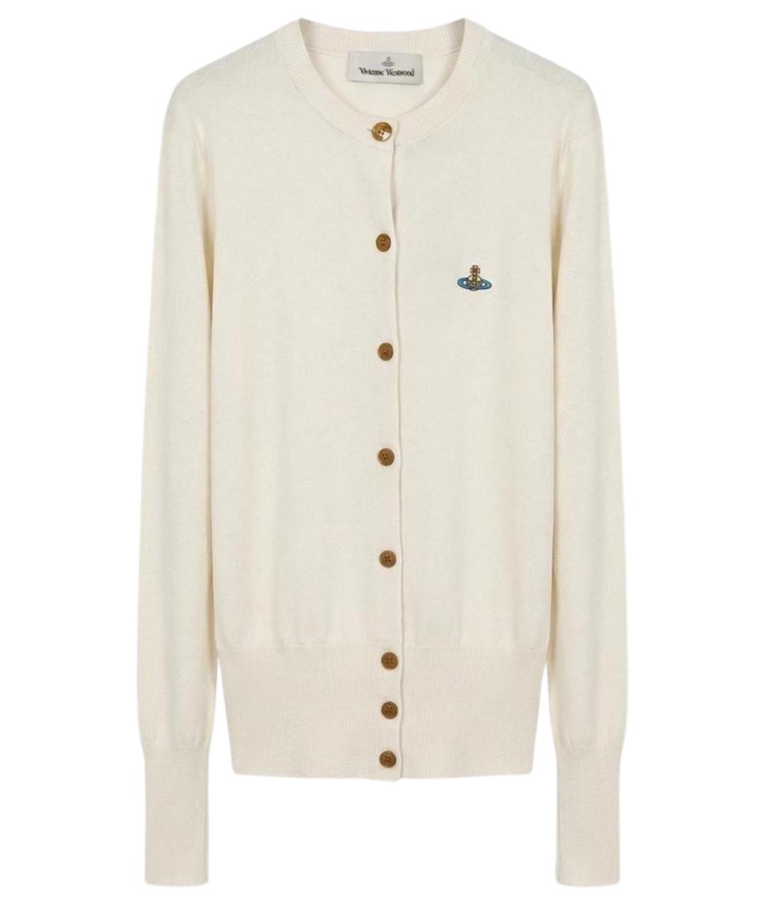 VIVIENNE WESTWOOD Бежевый хлопковый кардиган, фото 1