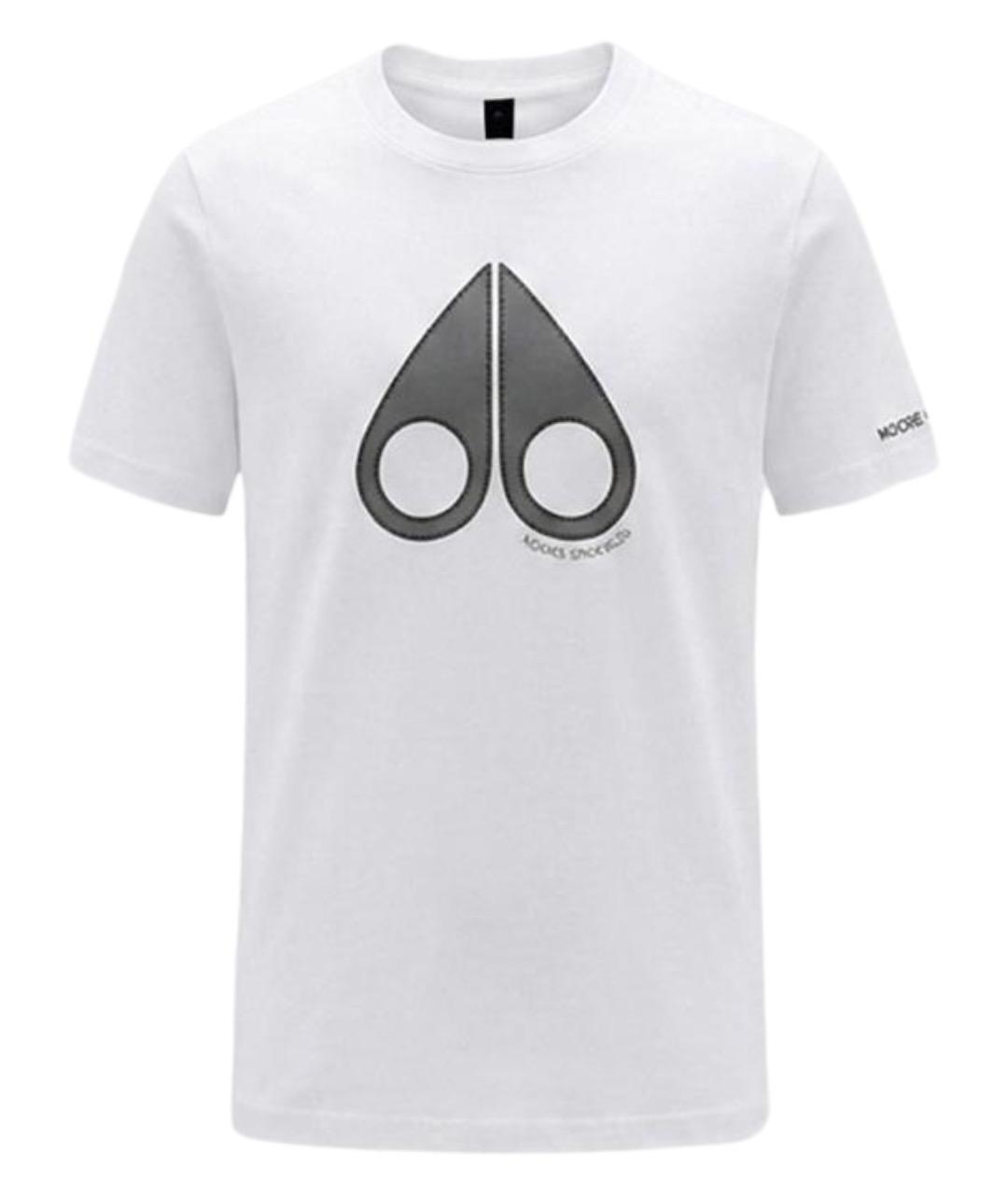 MOOSE KNUCKLES Белая хлопковая футболка, фото 1