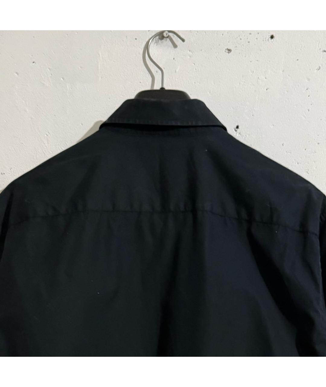THIERRY MUGLER VINTAGE Черная хлопковая классическая рубашка, фото 3