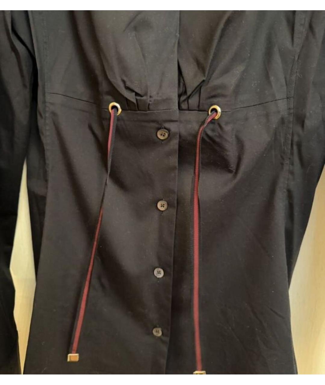 GUCCI Черная хлопко-эластановая рубашка, фото 6