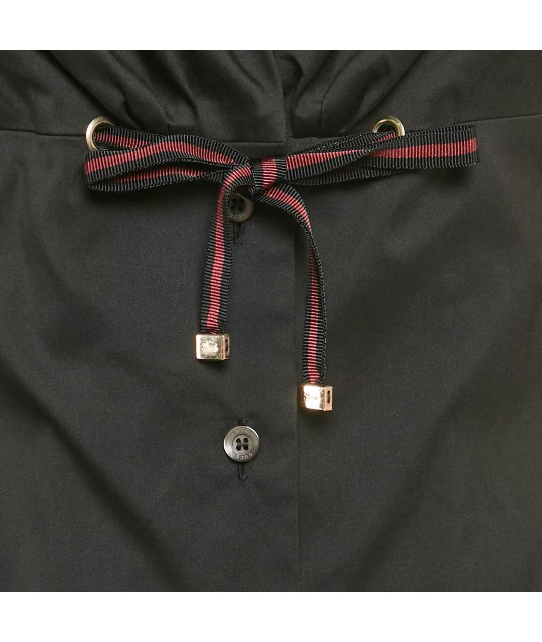 GUCCI Черная хлопко-эластановая рубашка, фото 3