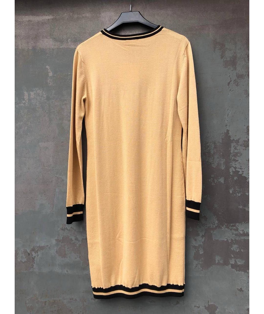 LIU JO Бежевое полиамидовое повседневное платье, фото 2