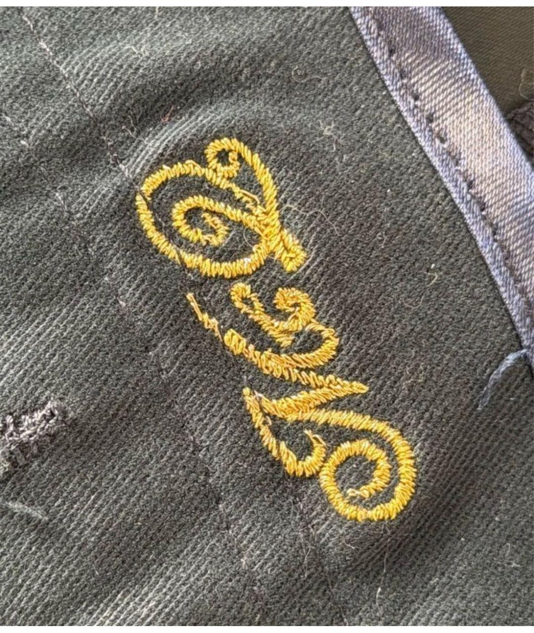 ALEXANDER MCQUEEN Хаки хлопковые прямые брюки, фото 6