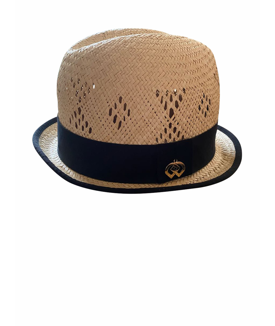DSQUARED2 Бежевая соломенная шляпа, фото 1