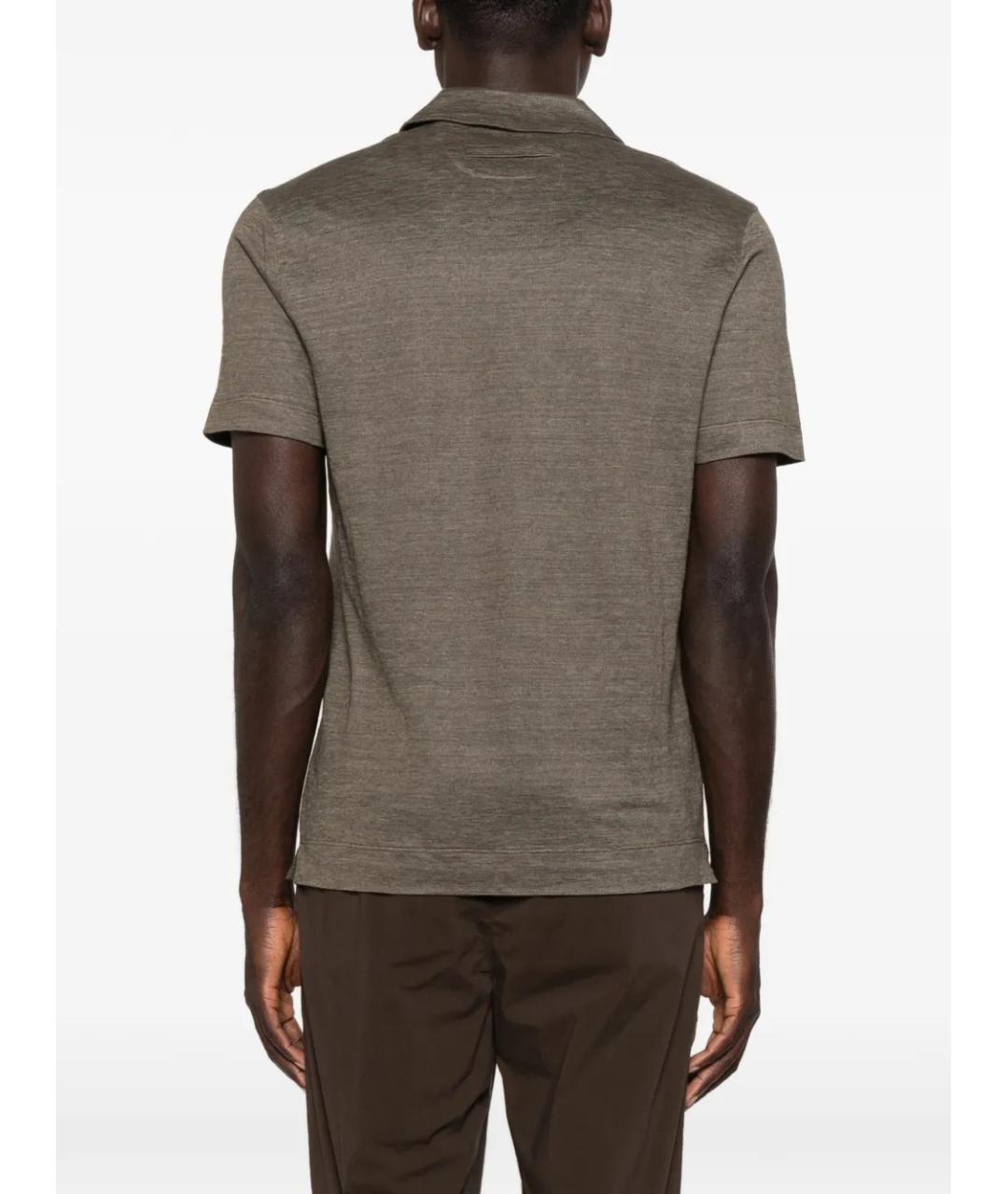 ZEGNA Зеленая футболка, фото 4