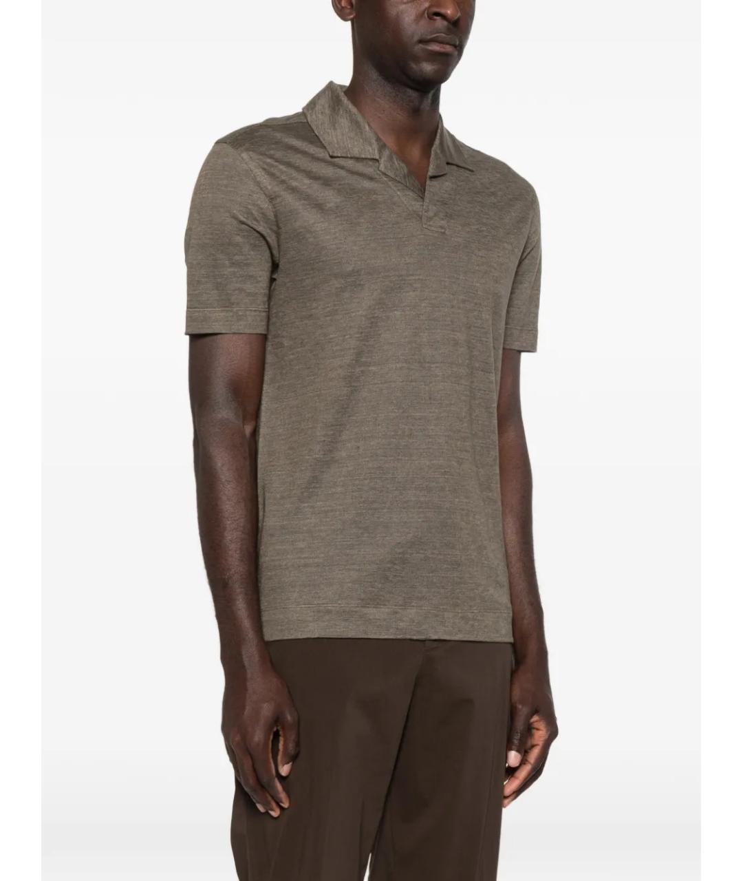 ZEGNA Зеленая футболка, фото 3