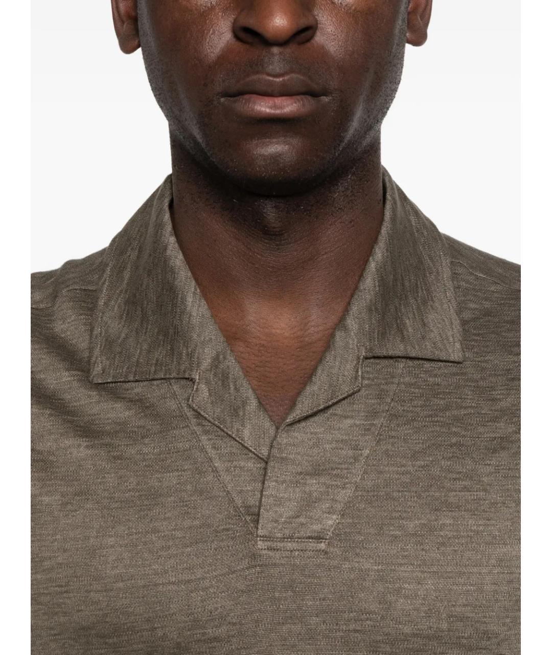ZEGNA Зеленая футболка, фото 5