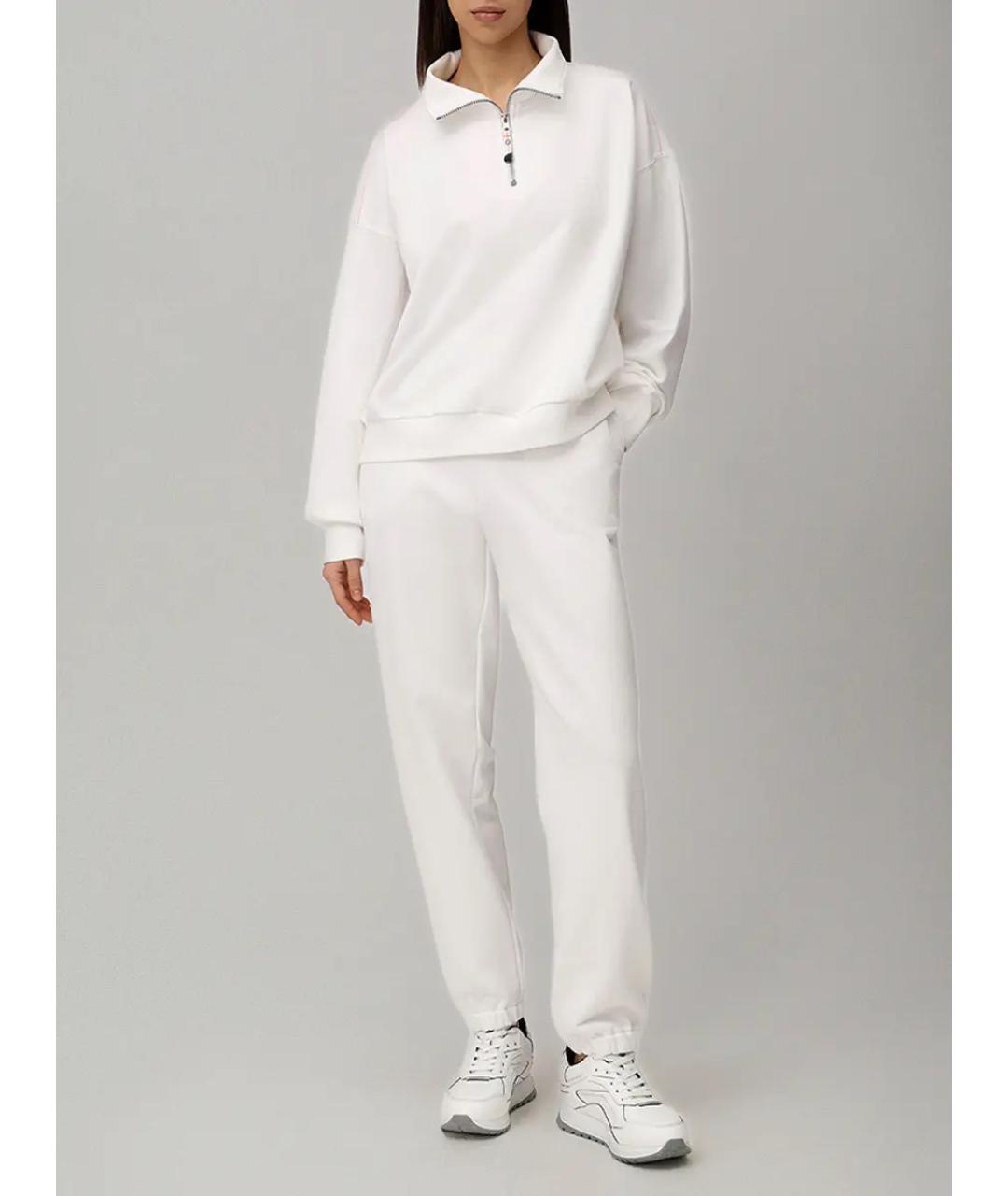 PARAJUMPERS Белый хлопковый костюм с брюками, фото 2