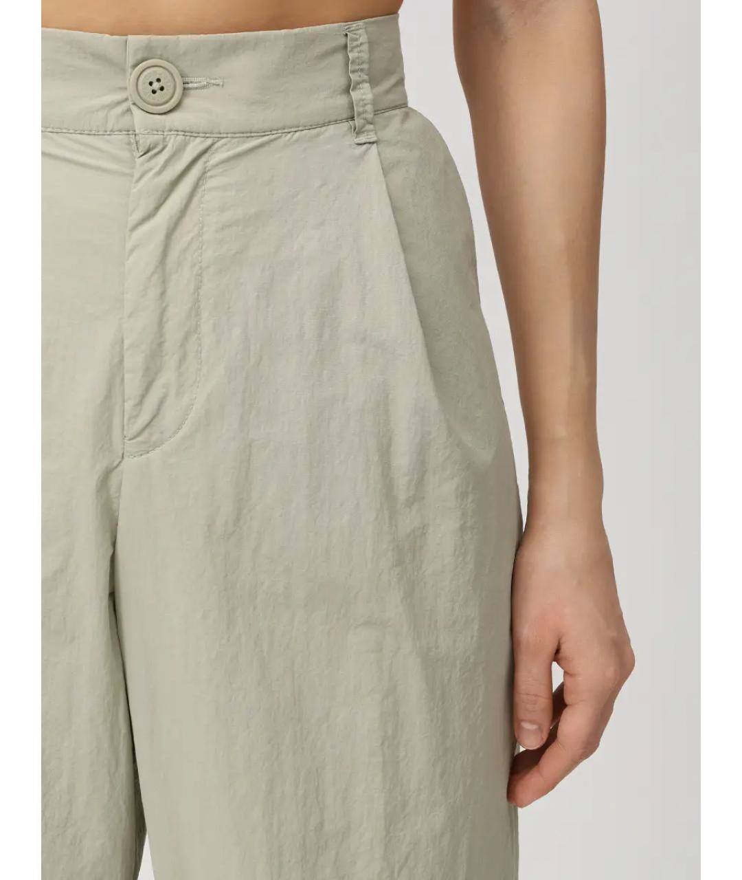 PARAJUMPERS Зеленые полиамидовые прямые брюки, фото 5