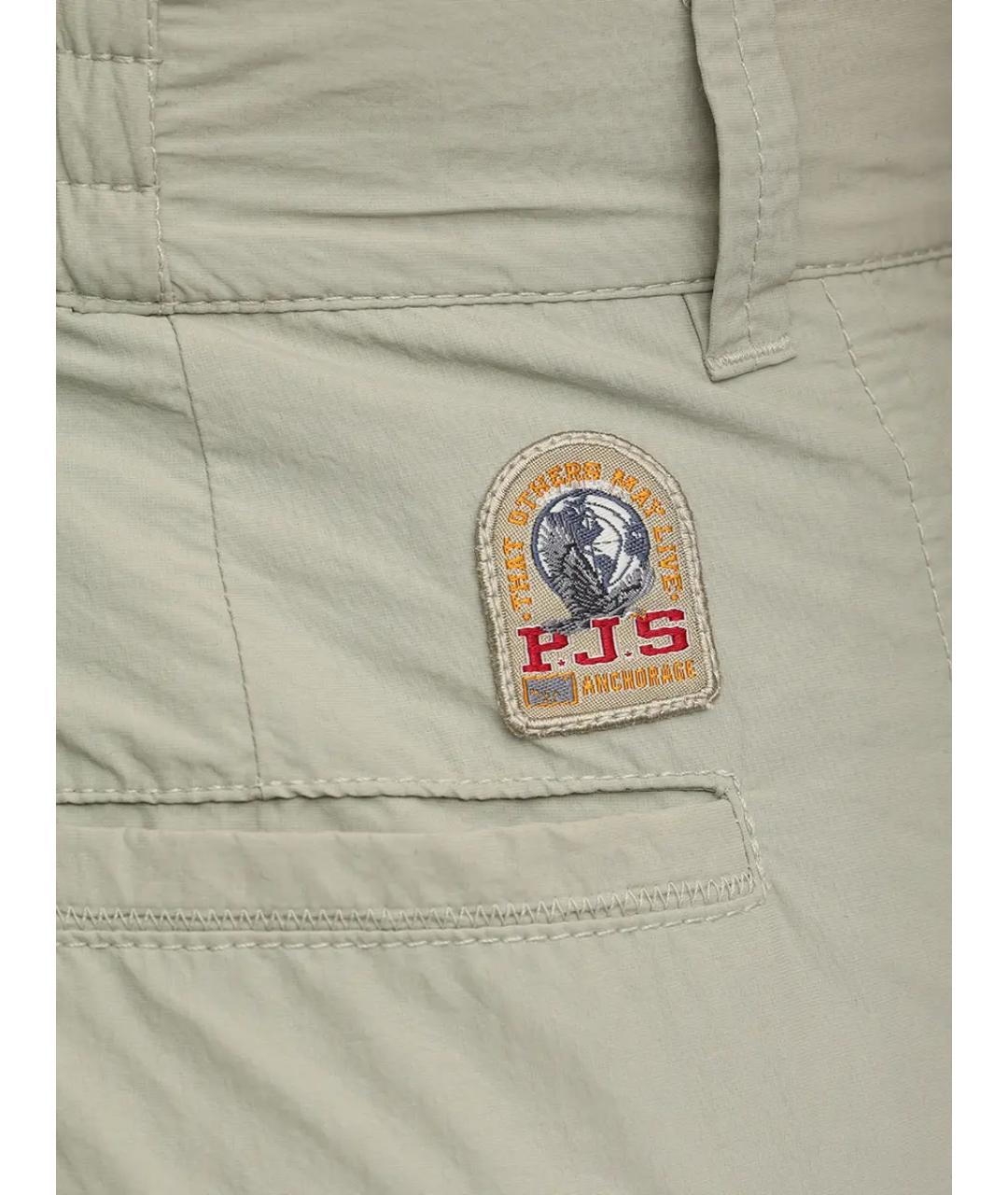 PARAJUMPERS Зеленые полиамидовые прямые брюки, фото 6