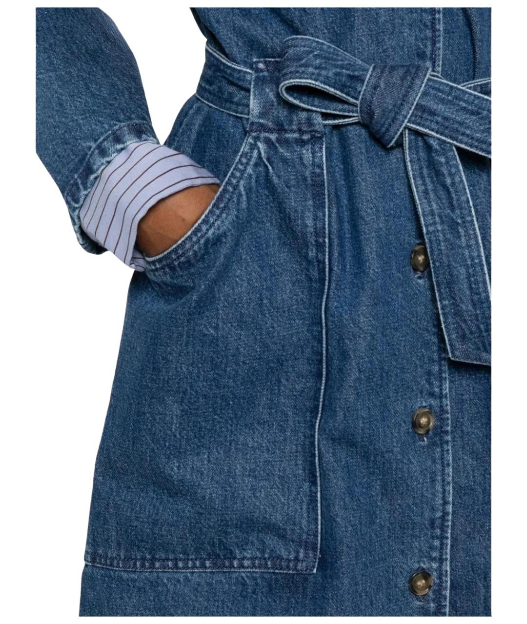 A.P.C. Синее хлопковое платье, фото 5