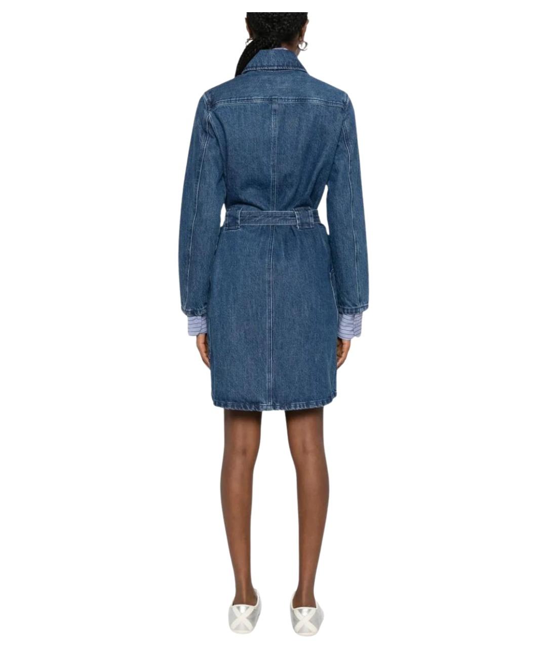 A.P.C. Синее хлопковое платье, фото 4