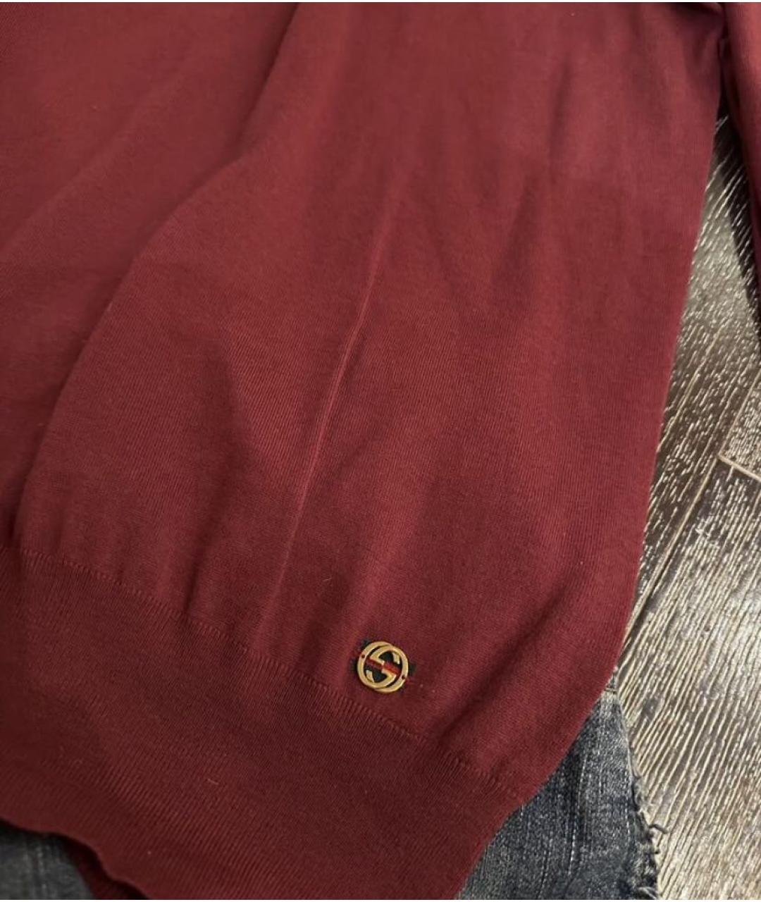 GUCCI Бордовая шерстяная водолазка, фото 3
