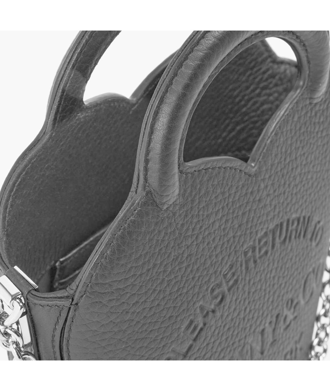 TIFFANY&CO Черная кожаная сумка через плечо, фото 6