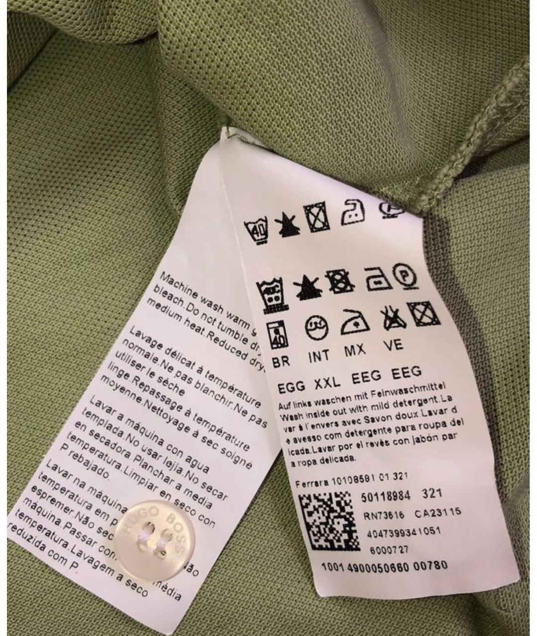 HUGO BOSS Хлопковое поло с коротким рукавом, фото 5